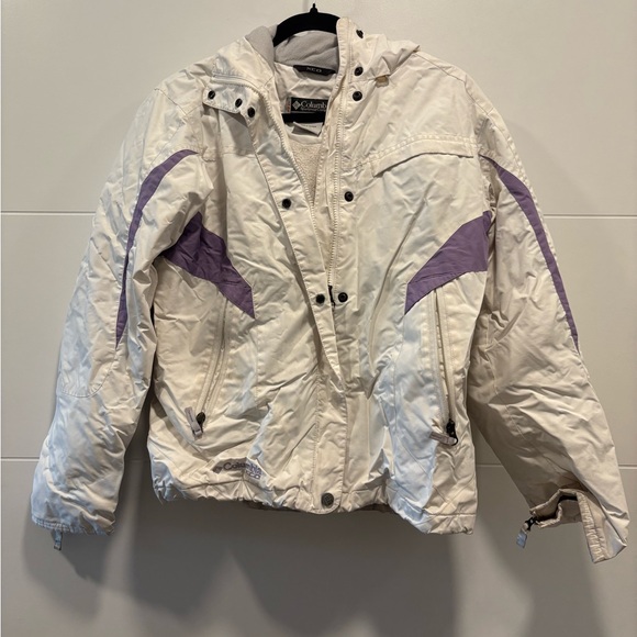 Columbia Women's Jacket Coat in White and Purple - Picture 1 of 4